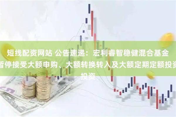 短线配资网站 公告速递:宏利睿智稳健混合基金暂停接受大额申购、大额转换转入及大额定期定额投资